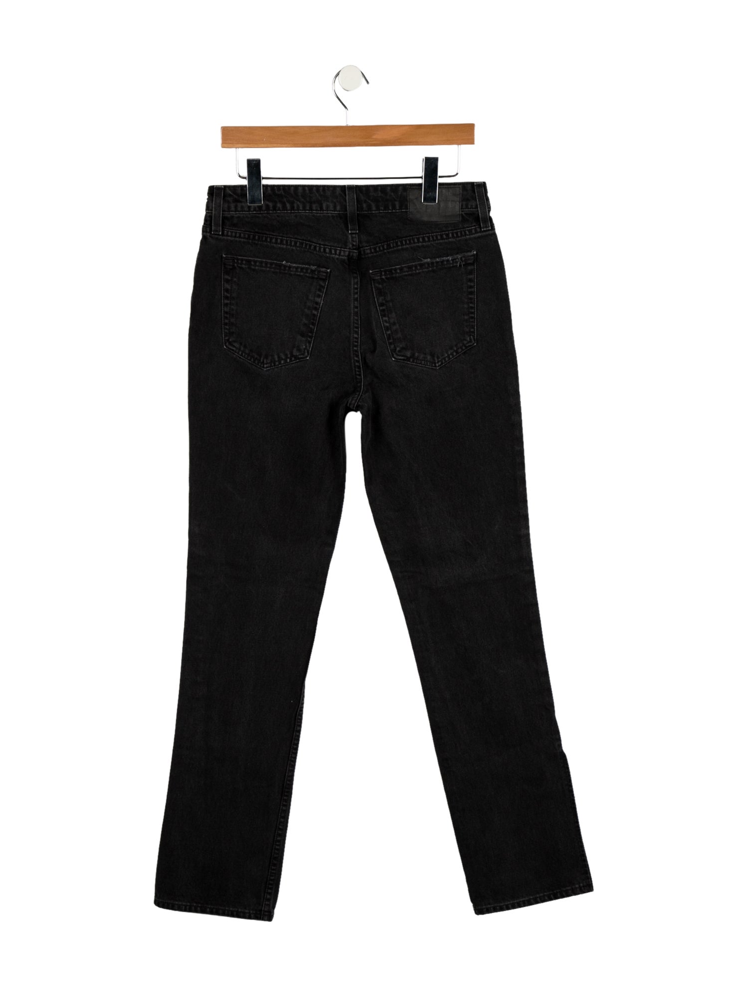 GRLFRND Mid-Rise Straight Leg Jeans